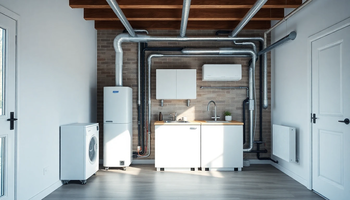 Hybride warmtepomp installatie in moderne woning