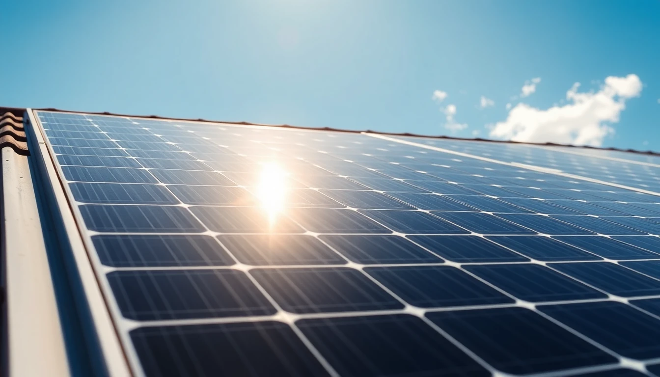 Zonnepanelen op een dak